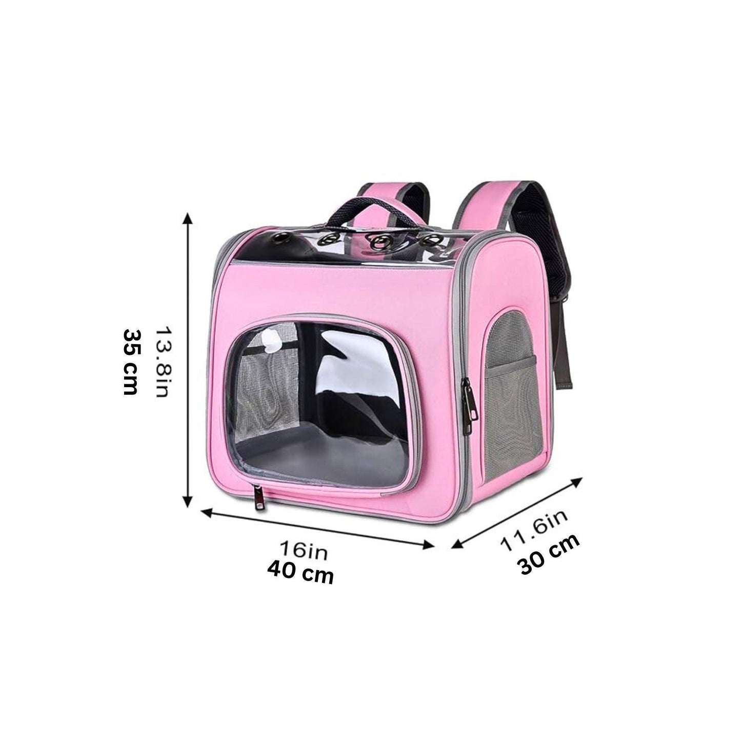 תיק גב נשיאה שקוף מתקפל לחתול ולכלב