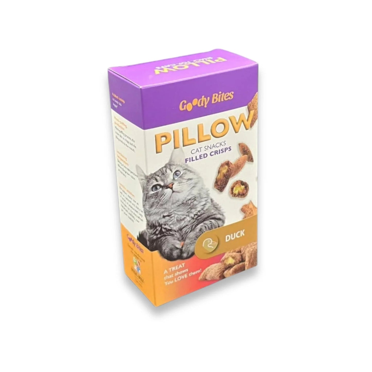 Pillow חטיף כריות יבש לחתולים בטעם ברווז 80 גרם