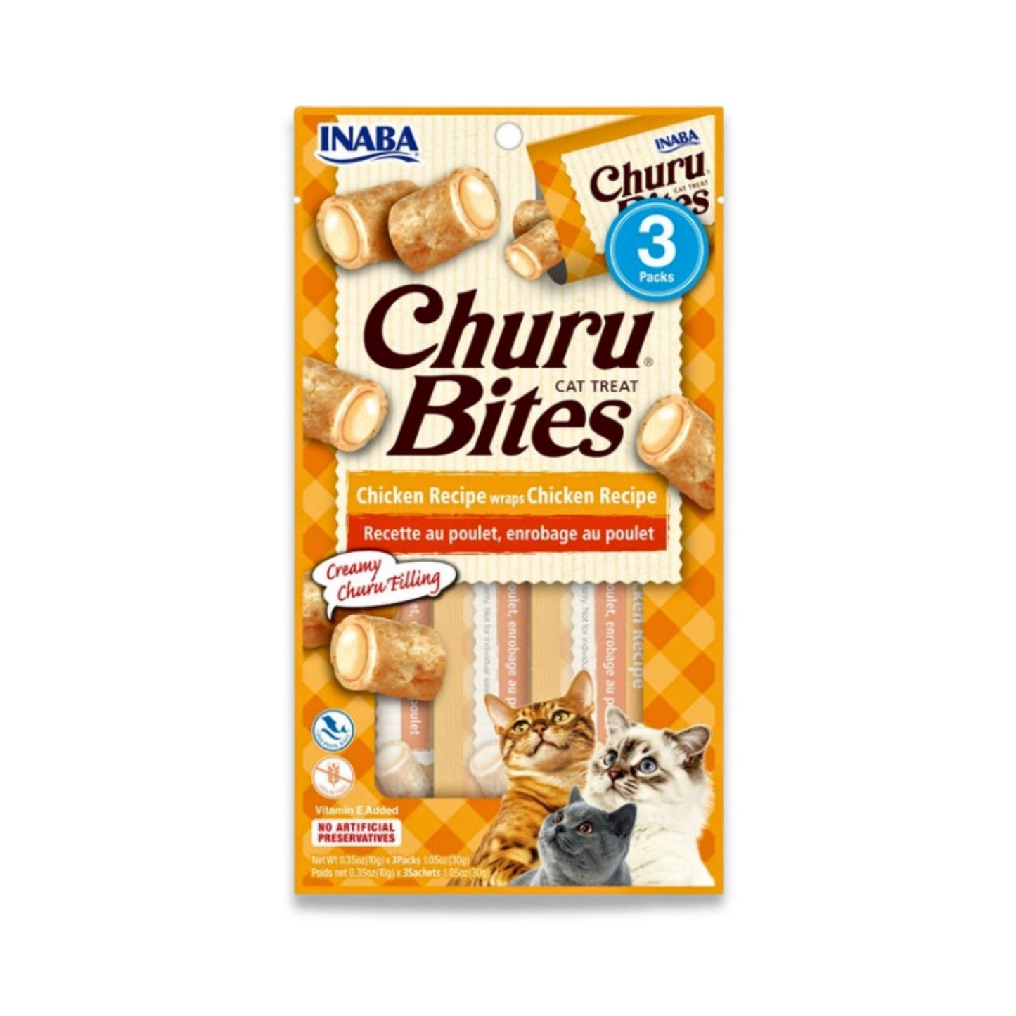 INABA Churu Bites Куриная закуска для кошек 30 г