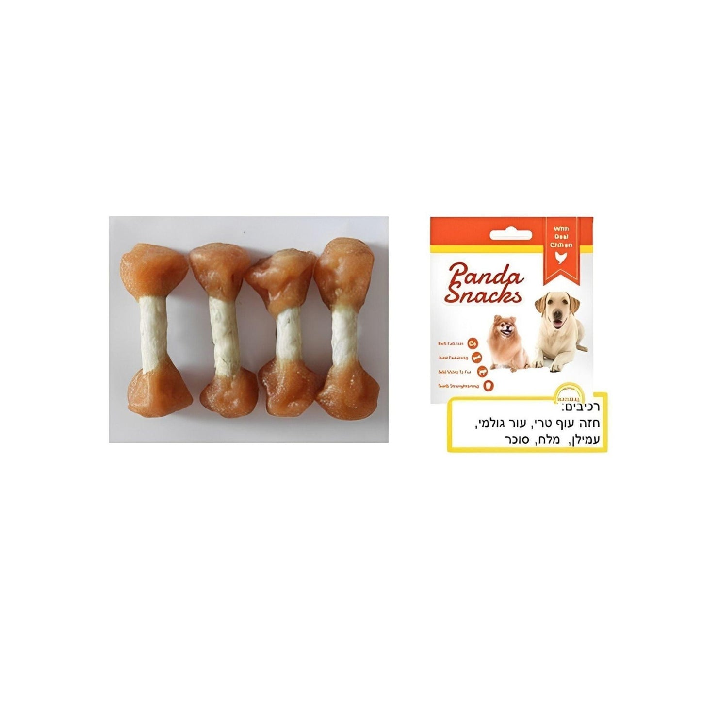 Куриные палочки Golden Panda Double Chicken Sticks 80 г, мягкие лакомства Panda для собак.