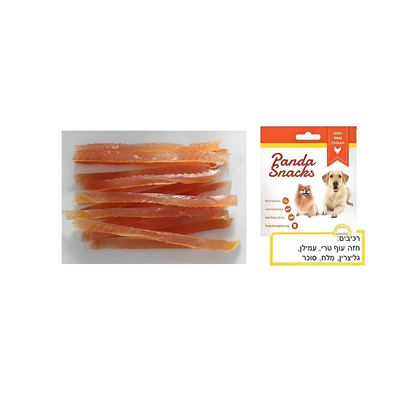 Куриные полоски Golden Panda Crystal, 80 г, мягкие лакомства Panda для собак.