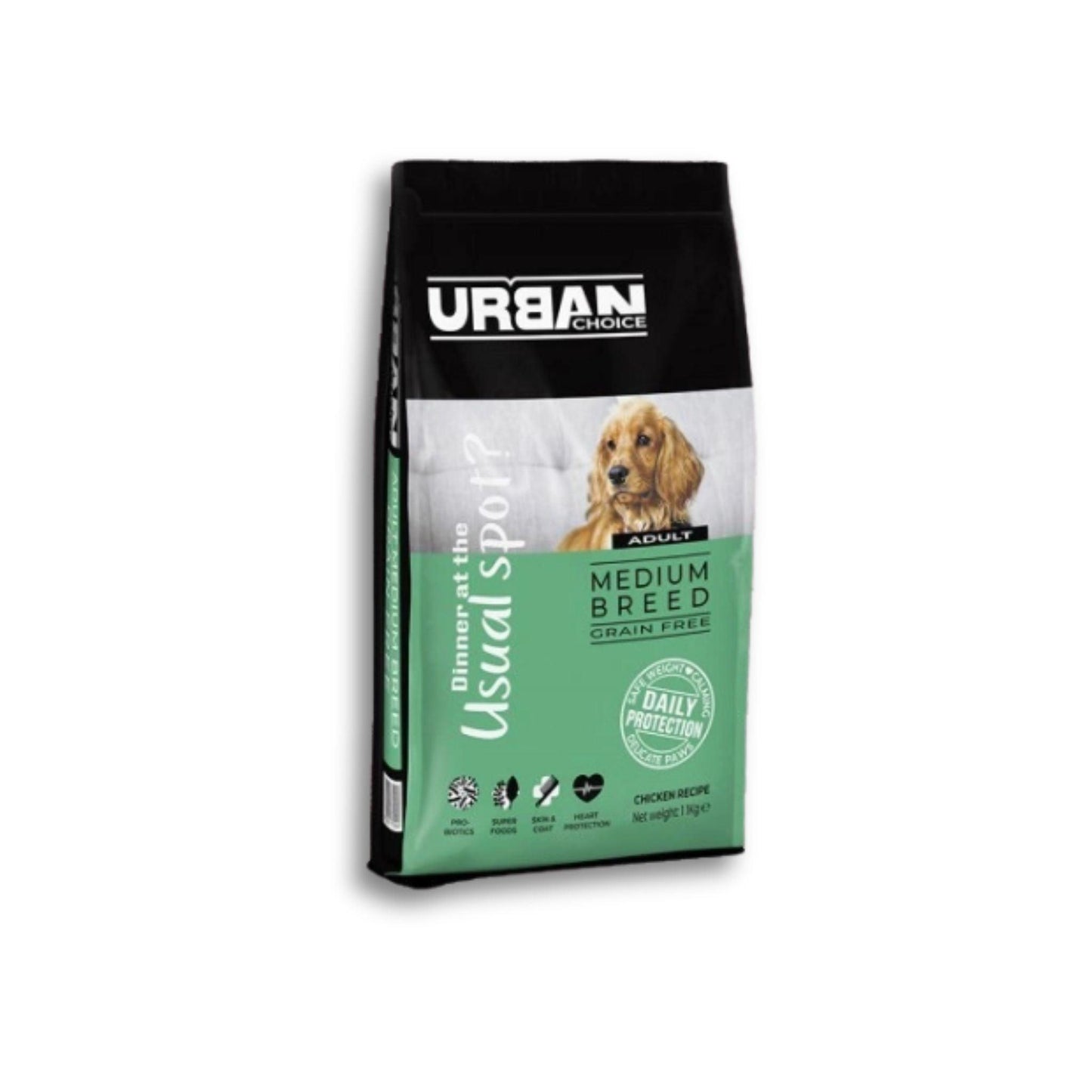 URBAN CHOICE - Medium Adult Chicken אורבן צ'ויס עוף לכלב בוגר 11 ק"ג