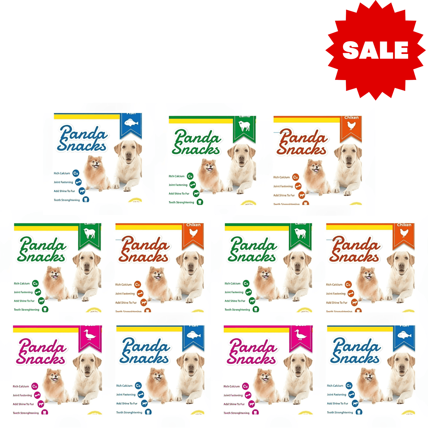 В Golden Panda продаются мягкие лакомства для собак в форме панды: 12 штук за 109 шекелей.