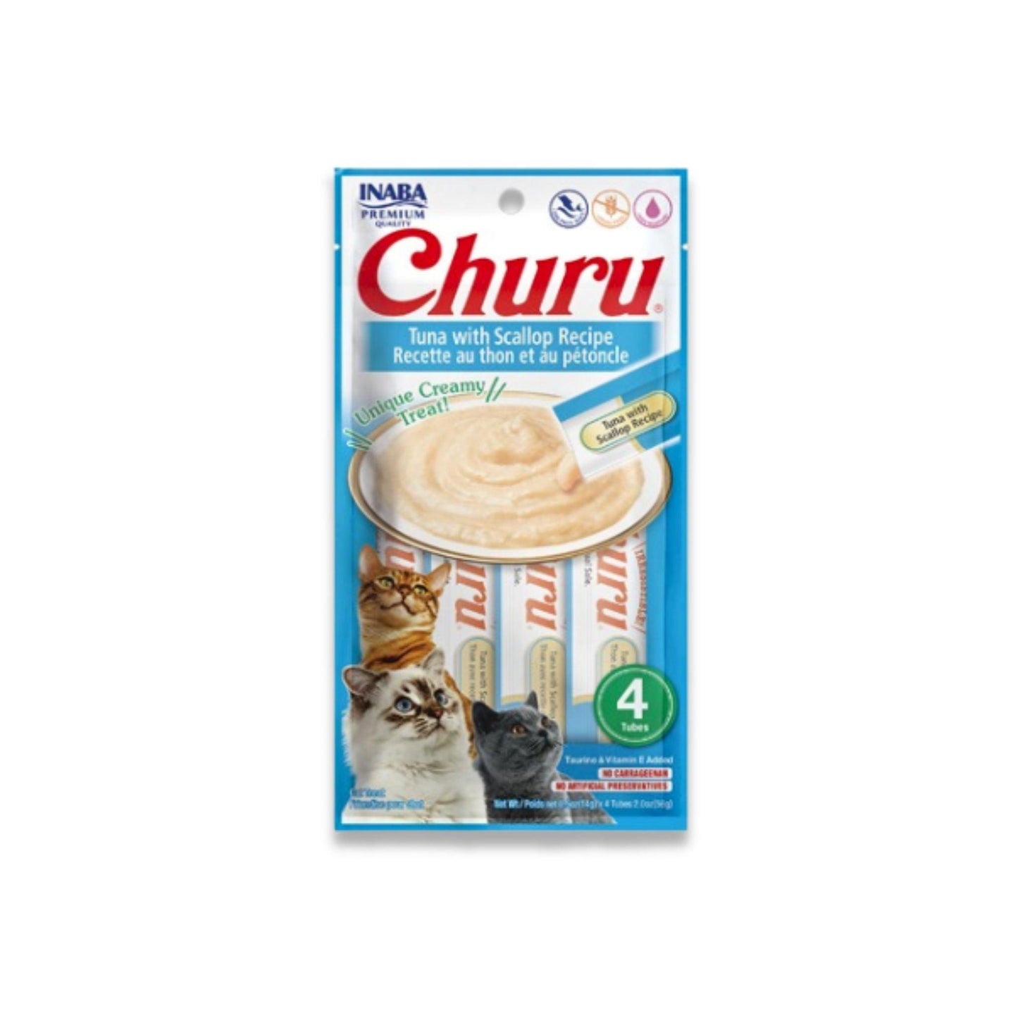 INABA Churu Churu Snack для кошек Тунец и устрицы 56 грамм
