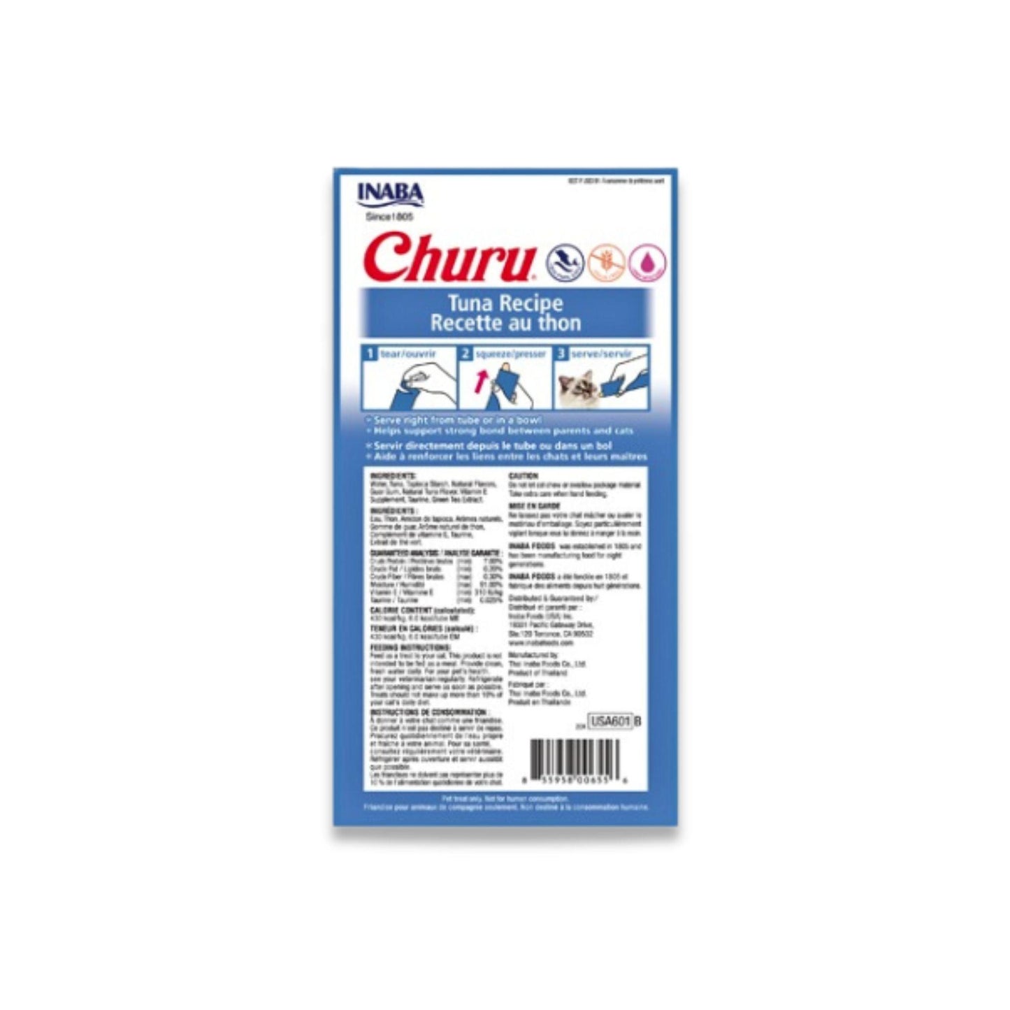Снек INABA Churu Churu для кошек Тунец 56г