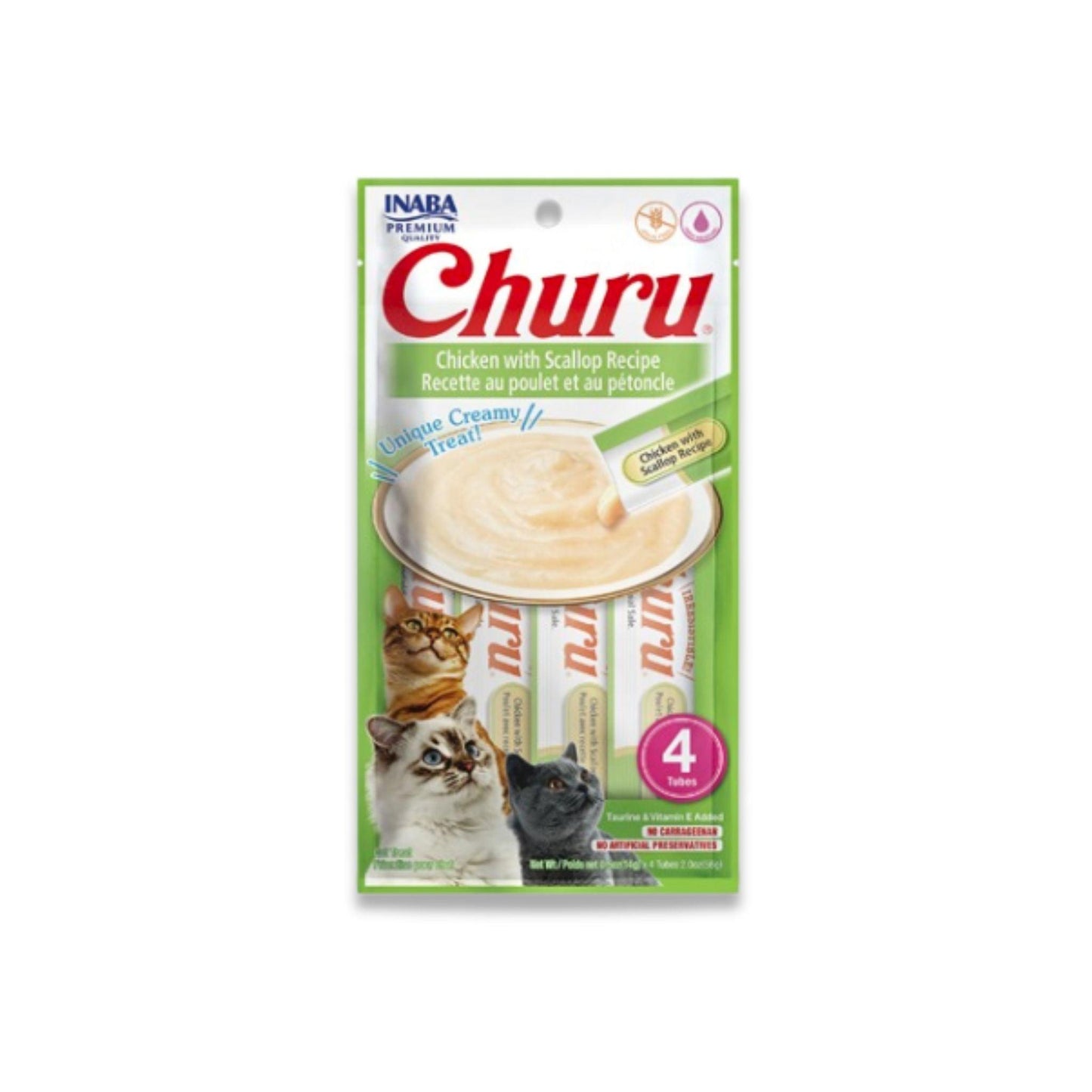 INABA Churu Churu Snack для кошек Курица и устрицы 56 грамм