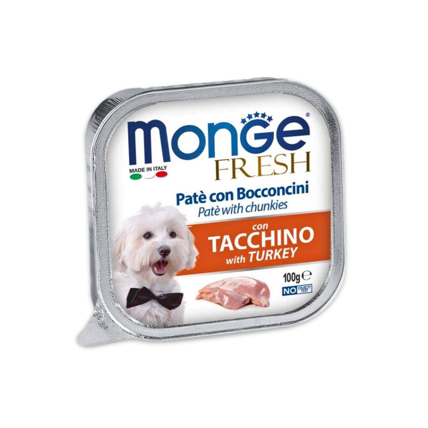 MONGE - מעדן לכלבים מונג' פרש פטה הודו 100 גרם