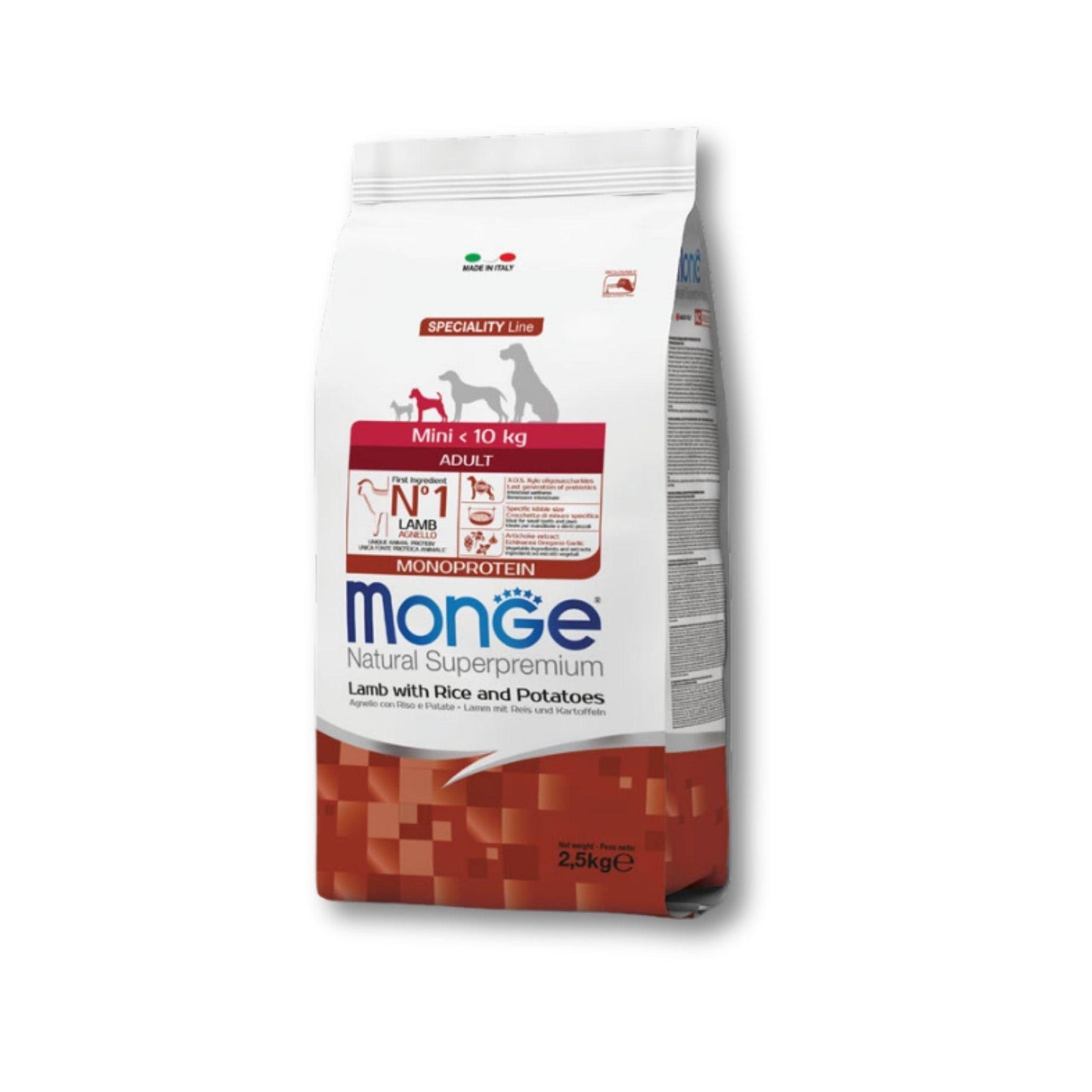 MONGE - Mini Adult Lamb מונג כבש מיני בוגר 2.5 ק"ג