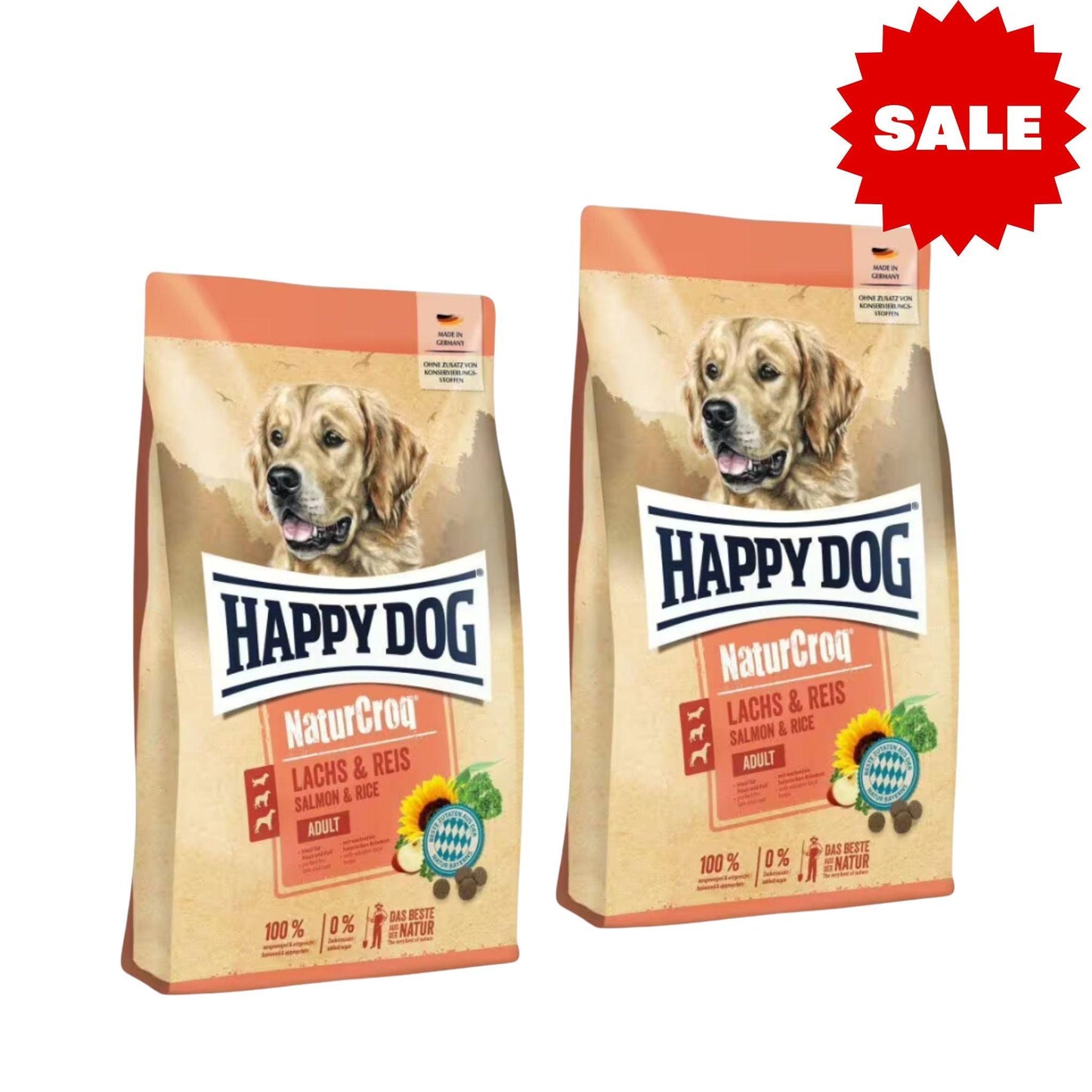 Happy Dog - NaturCroq Salmon Happy Dog для собак Nature Croq Salmon 2 мешка по 11 кг