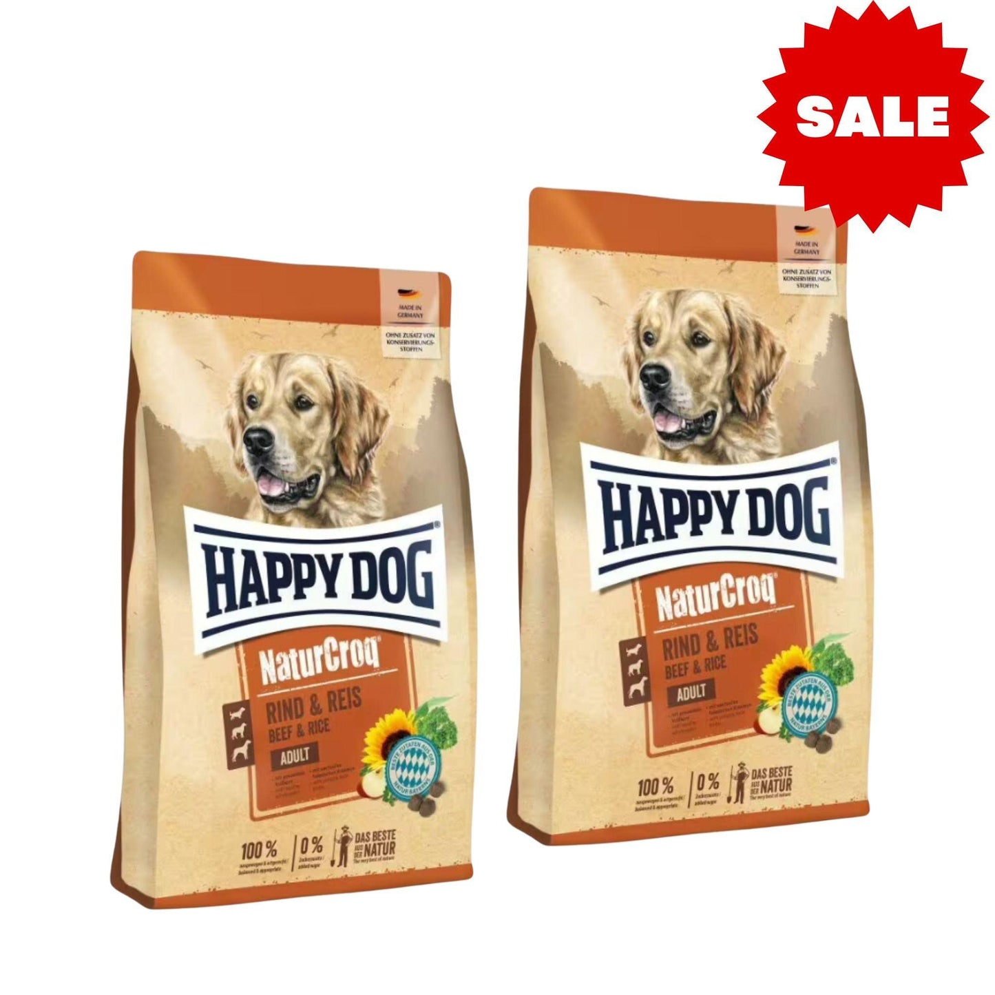 Happy Dog - NaturCroq Beef Happy Dog для собак Nature Croq Beef 2 мешка по 15 кг