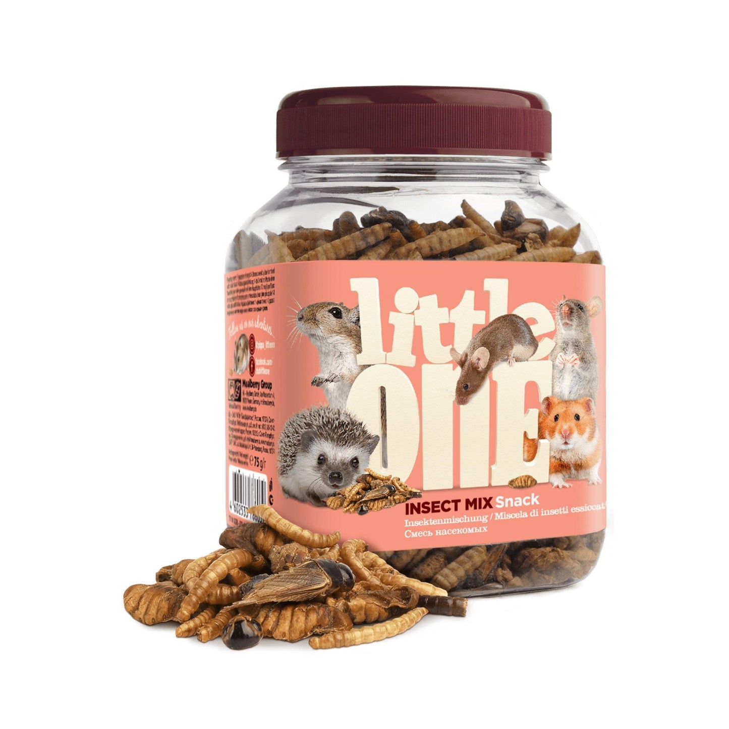 Little One ליטל וואן חטיף תערובת חרקים למכרסמים 75 גרם