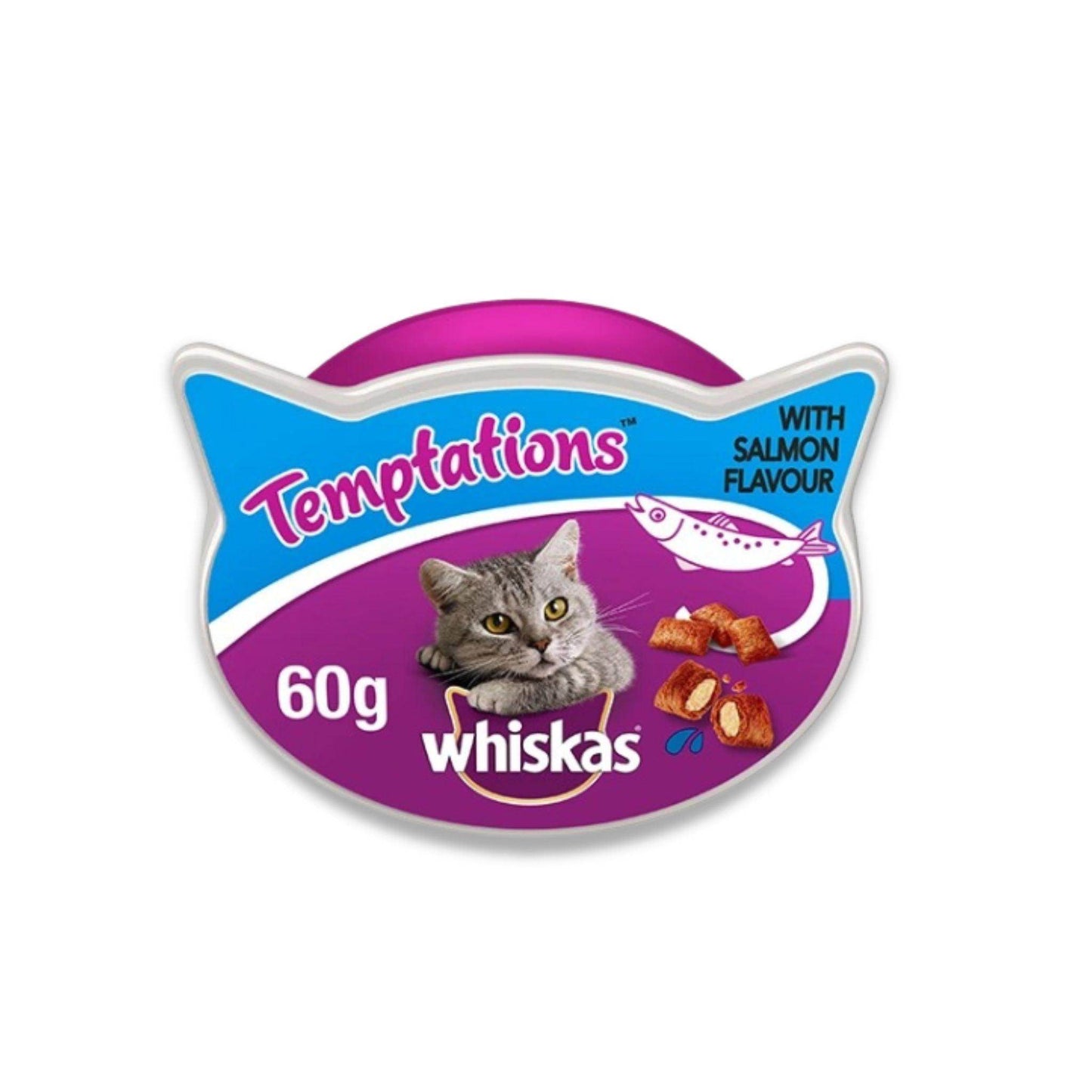 Whiskas חטיף ויסקס סלמון טמפטיישן 60 גרם - PetCart