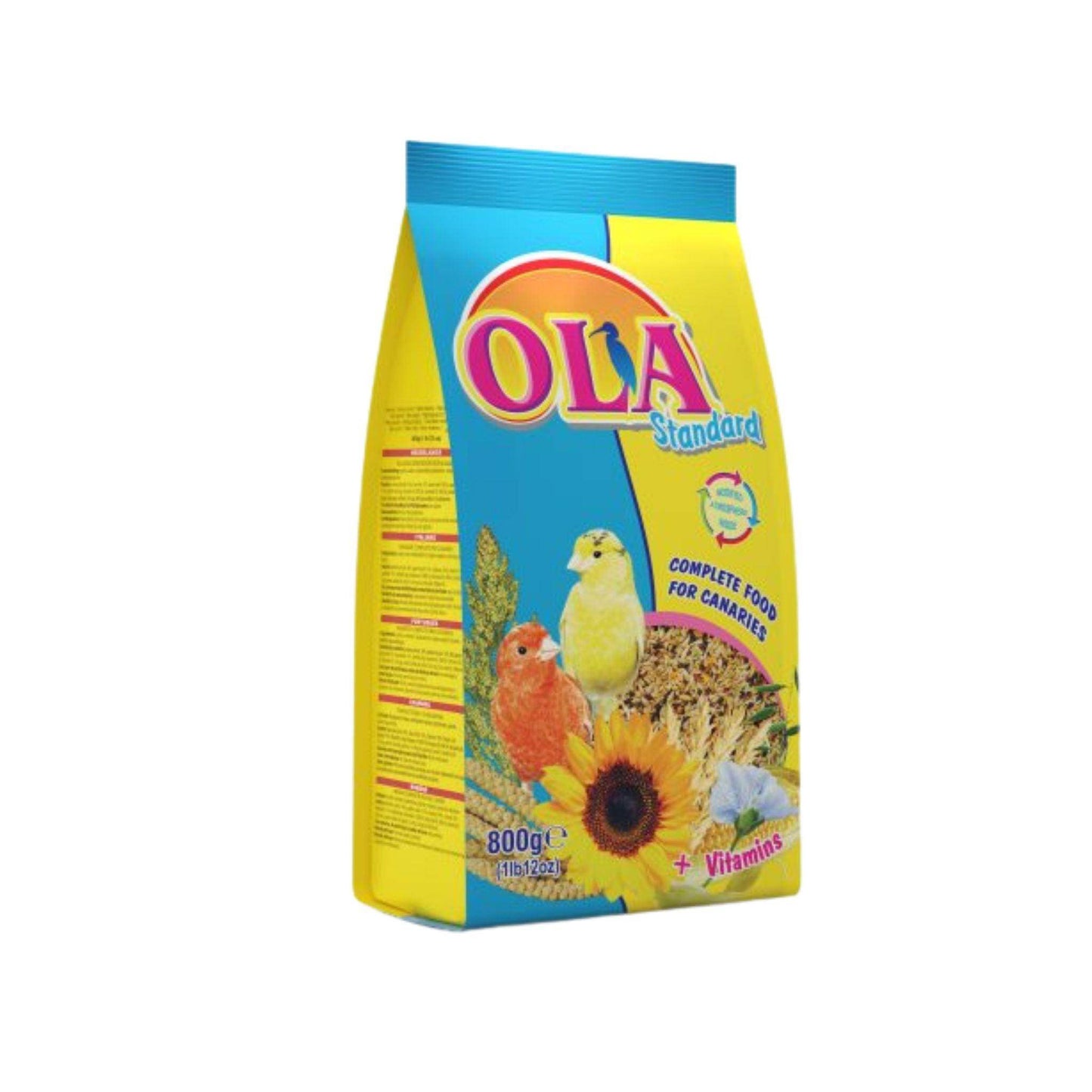 OLA אולה אוכל מלא לקנריות 800 גרם - PetCart