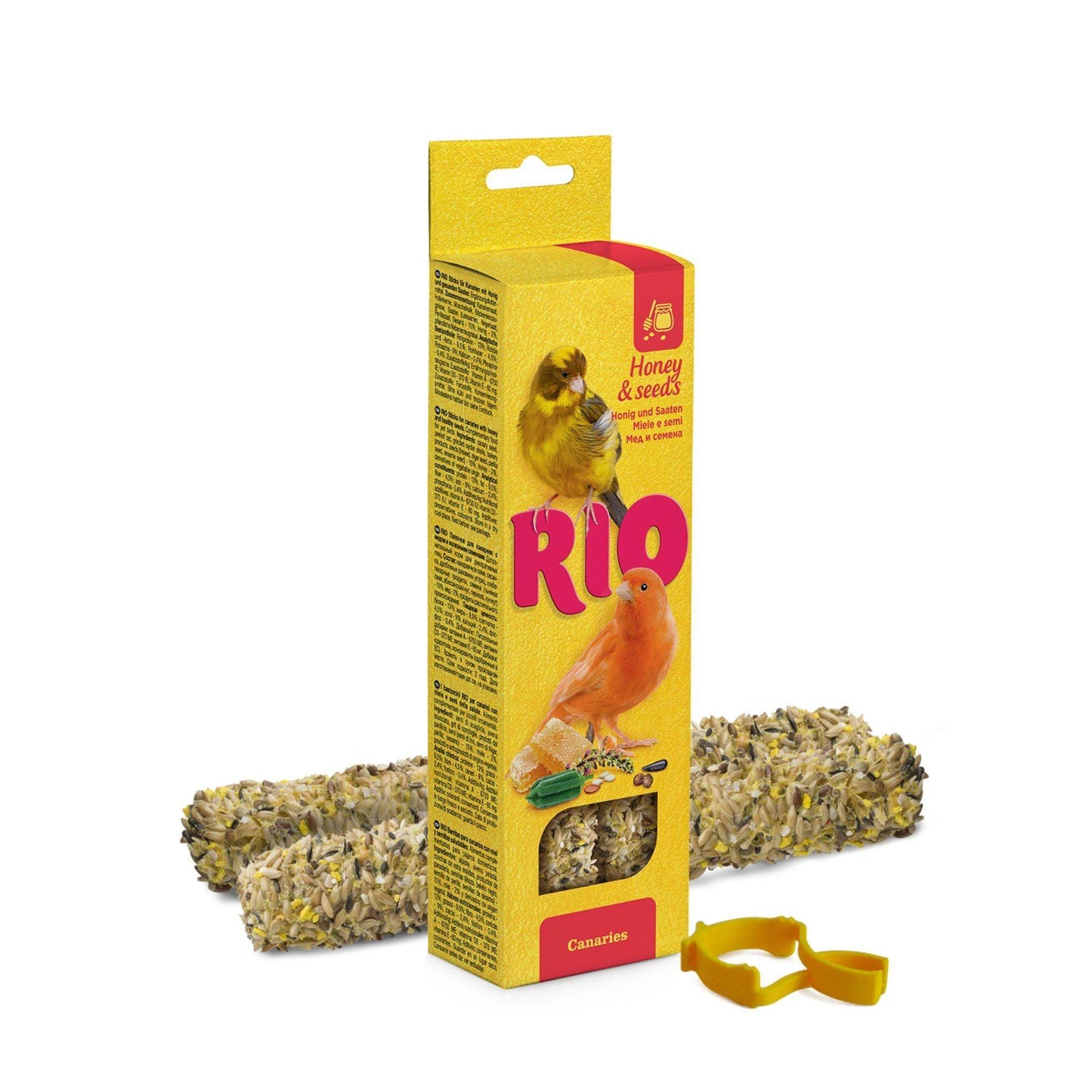 RIO חטיף מקלות דבש וזרעים לכנרים ופינקים 2יח' 80 גרם - PetCart