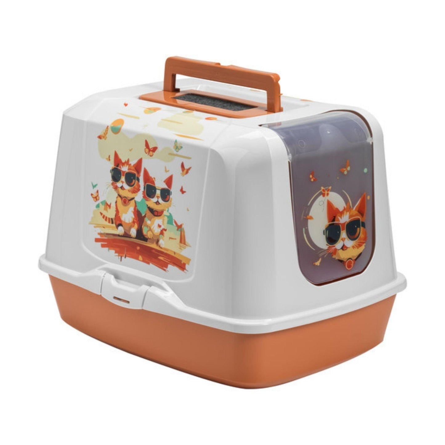 Закрытый кошачий туалет MODERNA, модели Indy и Louise, разработанный компанией Moderna.