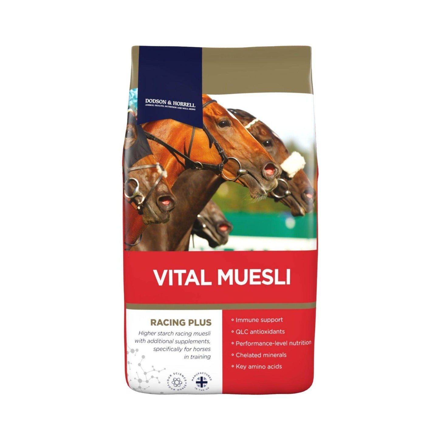 DODSON & HORRELL VITAL MUESLI דודסון והורל ויטל מזון לסוסים 20 ק”ג - PetCart