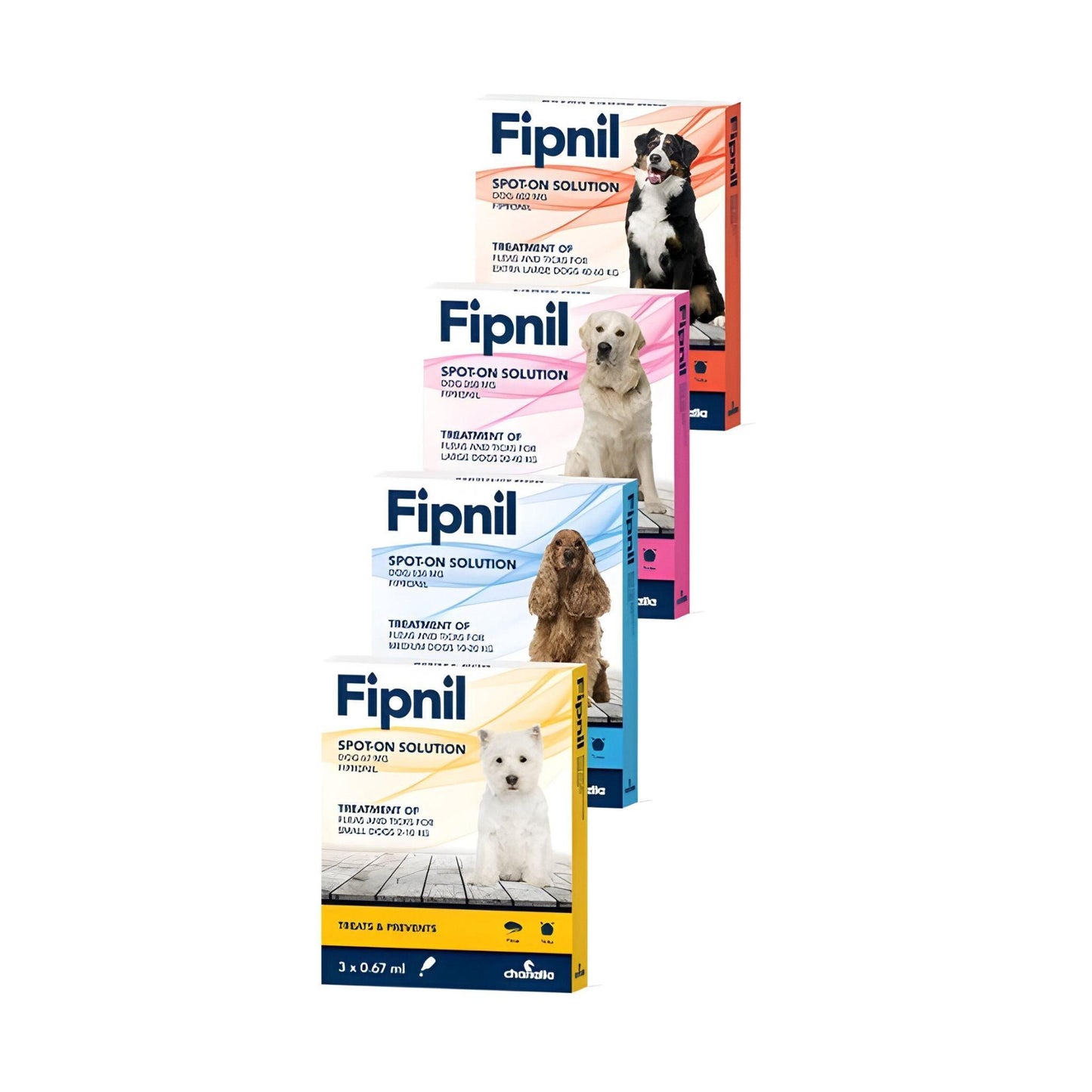 Fipnil - אמפולות לכלבים לפרעושים וקרציות 3 יחידות באריזה