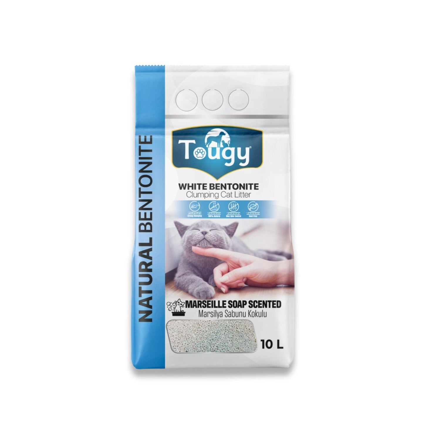 Tougy - מבצע חול לחתולים מתגבש עם ריח 30 ליטר