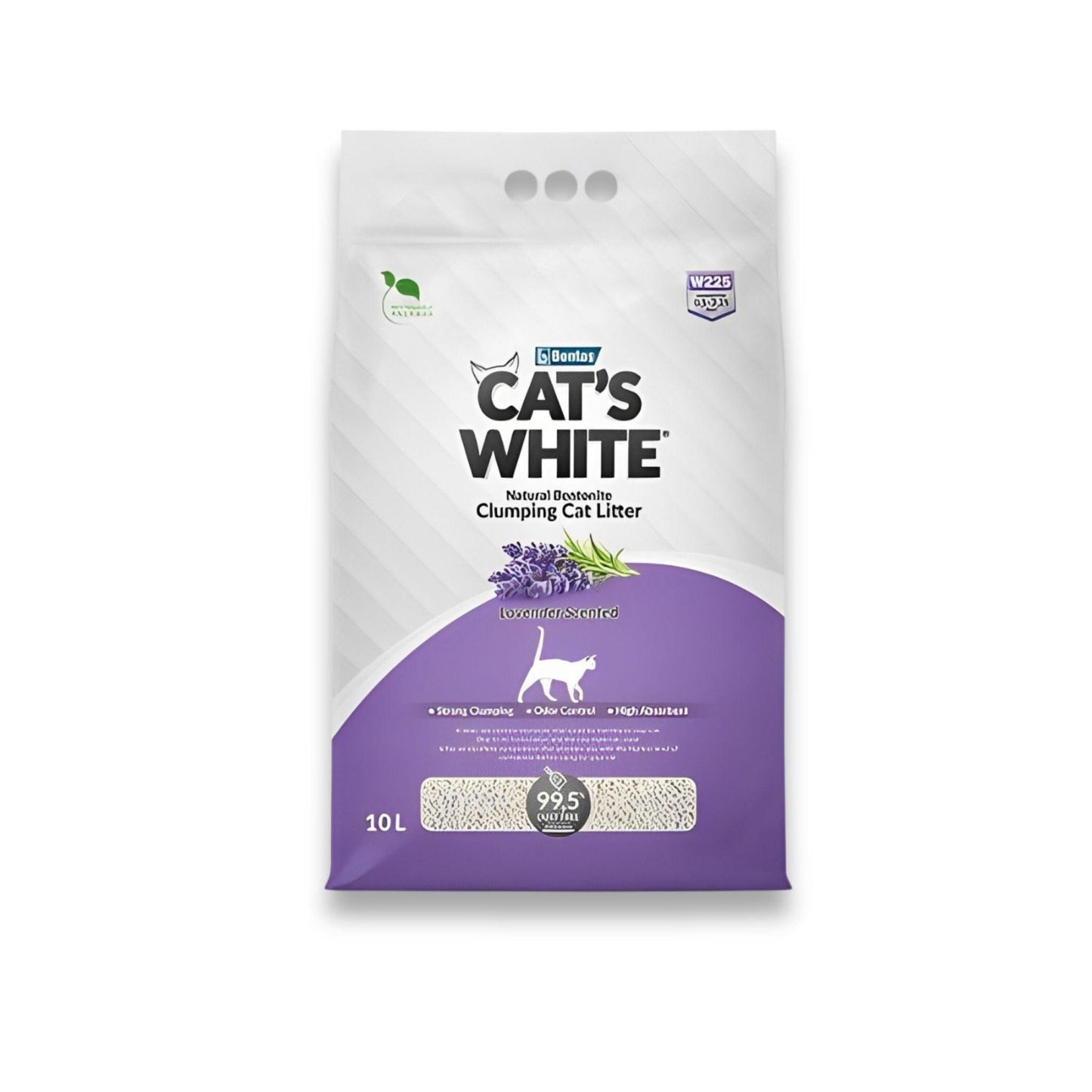 CAT'S WHITE קטס וויט חול לחתולים לבנדר 10 ליטר
