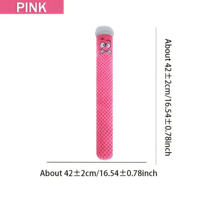 צעצוע לכלבים דמוי מקל ורוד עם רעשן