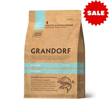 Корм для собак мелких пород Grandorf White Fish с рыбой и индейкой, 3 кг (3 кг)
