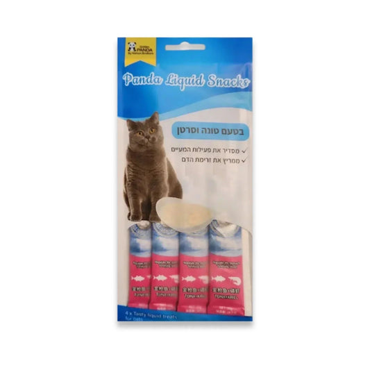 Лакомства для кошек Golden Panda со вкусом тунца и краба, 60 г.