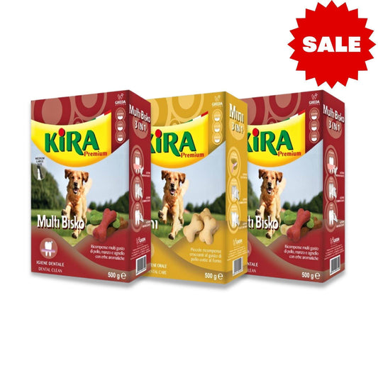 KIRA Распродажа Kira Biscuit Dog Snacks Dental 3 упаковки 500 грамм