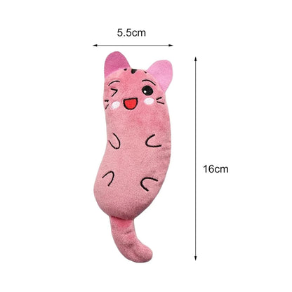 צעצוע לחתול סט 2 בובות עם קטניפ בצבע ורוד ותכלת