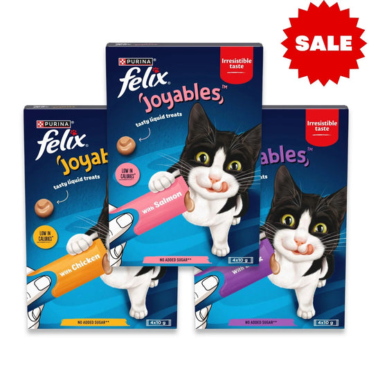 Purina Felix מבצע פליקס 4 שלוקים חטיפים לחים לחתולים במבחר טעמים 40 גרם