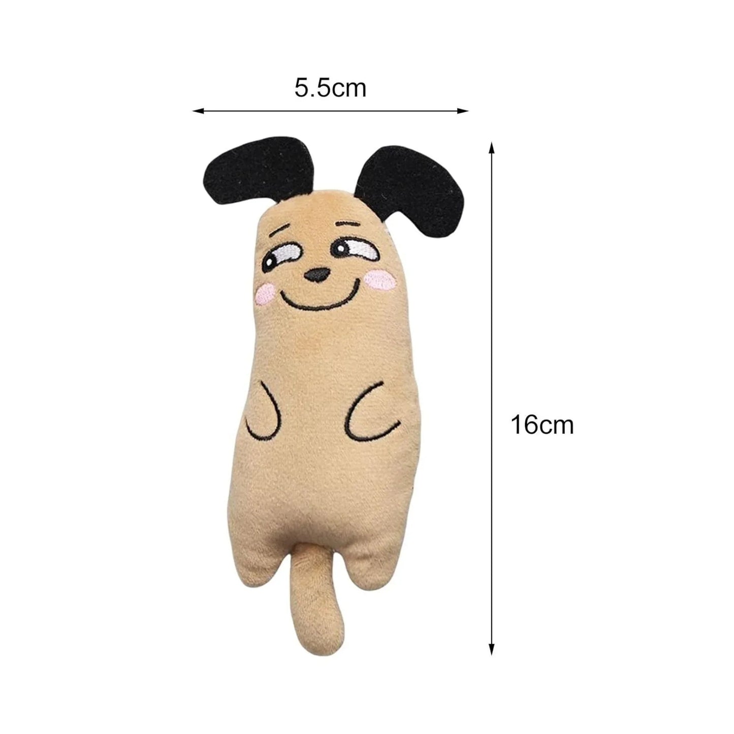 צעצוע לחתול סט 2 בובות עם קטניפ בצבע תכלת וחום