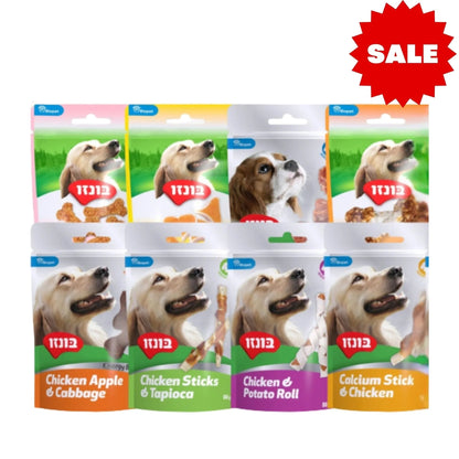 מבצע חטיפים בונזו לכלבים 5 רק ב-₪49 80 גרם