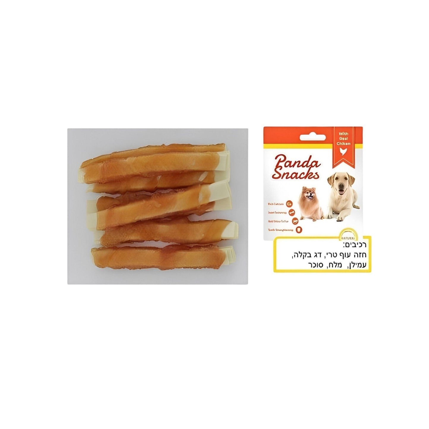 Куриные и тресковые палочки Golden Panda 80 г, мягкие лакомства Panda для собак