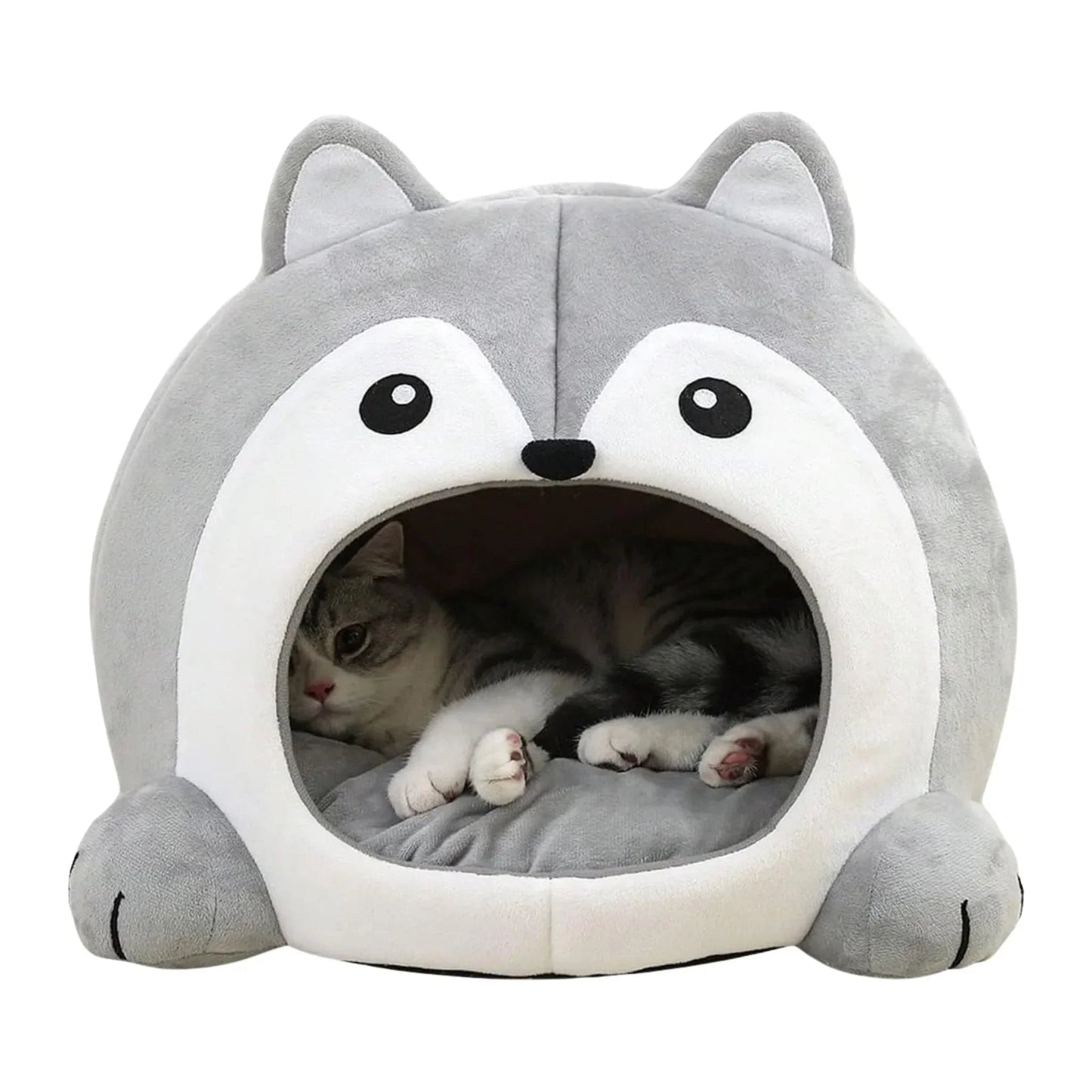 מיטת איגלו לחתולים ולכלבים קטנים