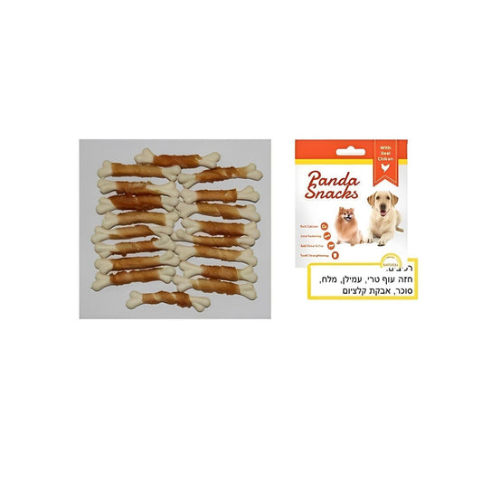 Куриные кальциевые палочки Golden Panda, 80 г, мягкие лакомства Panda для собак.