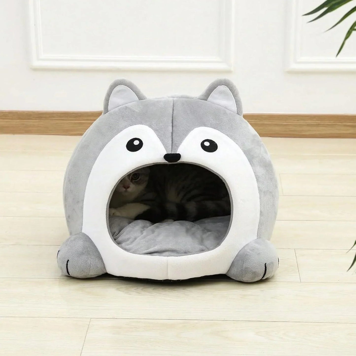 מיטת איגלו לחתולים ולכלבים קטנים