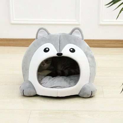 מיטת איגלו לחתולים ולכלבים קטנים