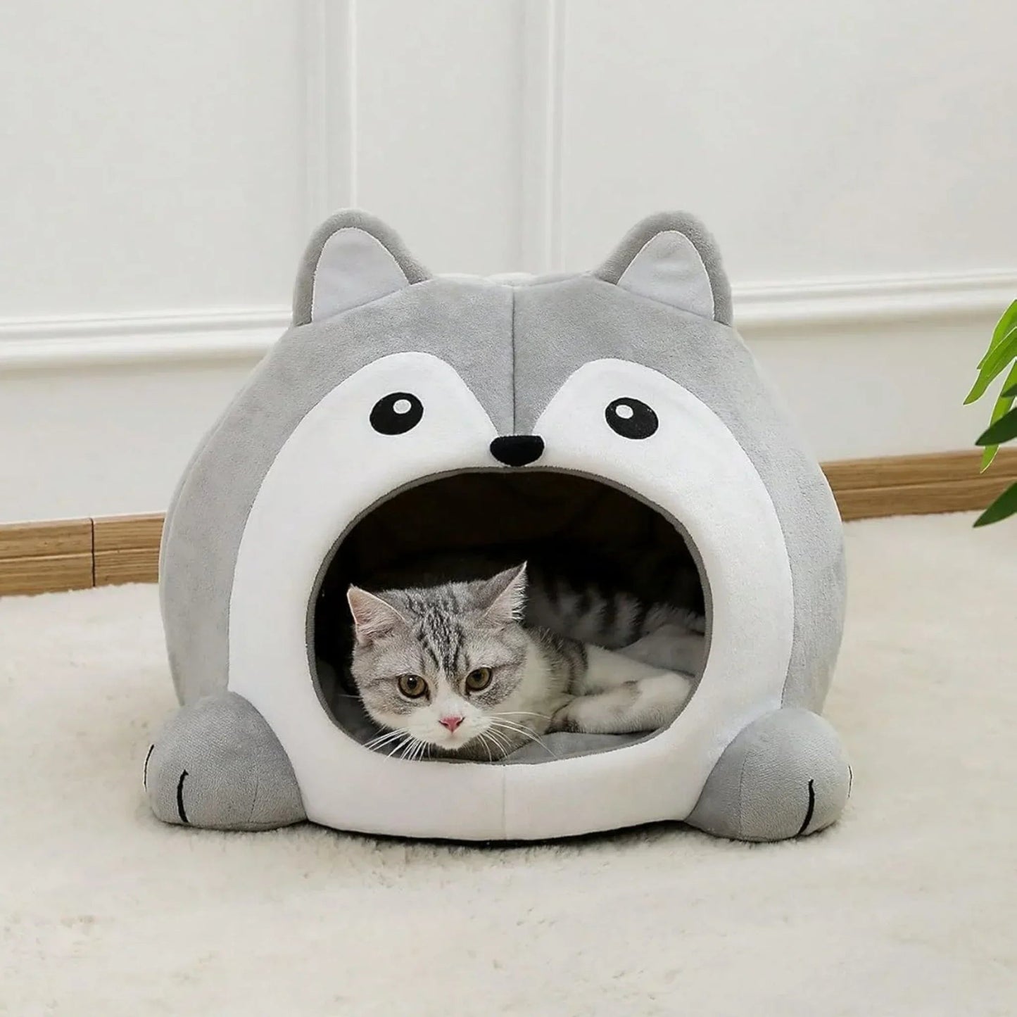 מיטת איגלו לחתולים ולכלבים קטנים