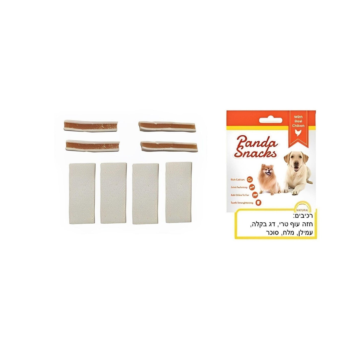 Мини-сэндвич Golden Panda с курицей и треской, 80 г, мягкие лакомства Panda для собак.