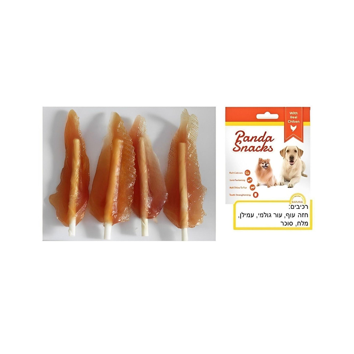 Куриные палочки Golden Panda 80 г, мягкие лакомства Panda для собак