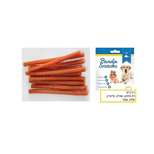 Палочки из лосося Golden Panda, 80 г, мягкие лакомства для собак.