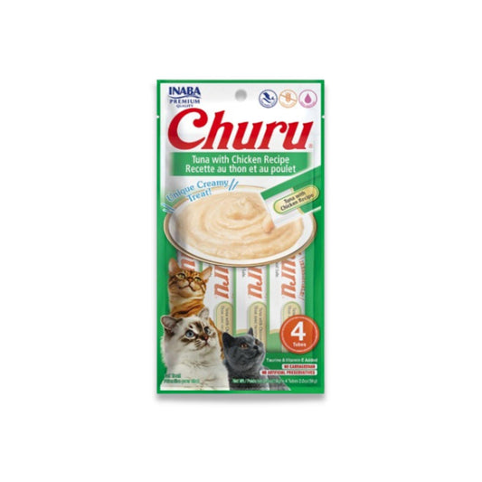 INABA - Churu Churu Snack для кошек, тунец и курица, 56 грамм