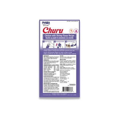 INABA - Churu Churu Snack for Cat Chicken and Shrimp 56 grams