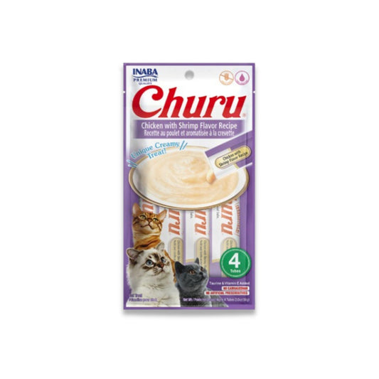 INABA - Churu Churu Snack for Cat Chicken and Shrimp 56 grams