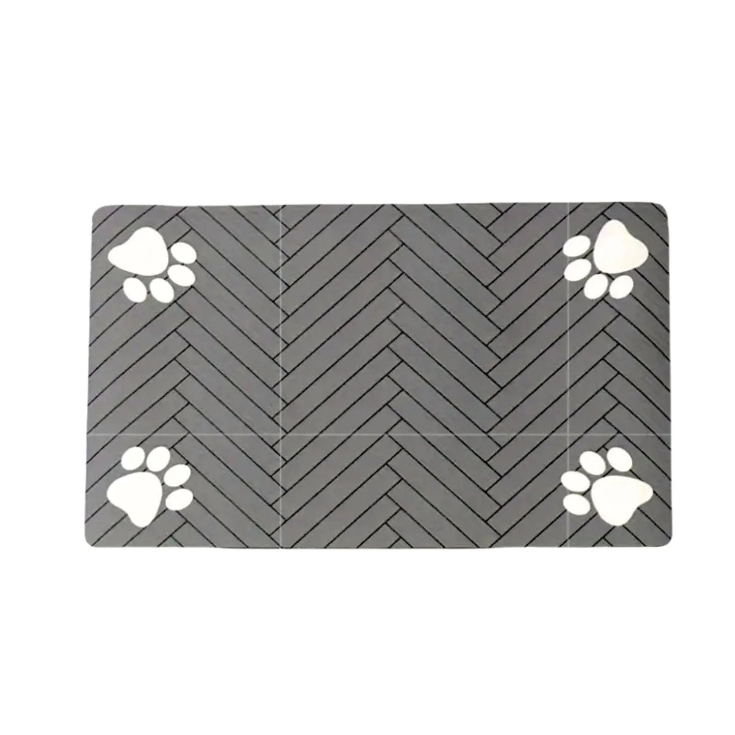 משטח שחור לכלי אוכל ומים לכלבים וחתולים