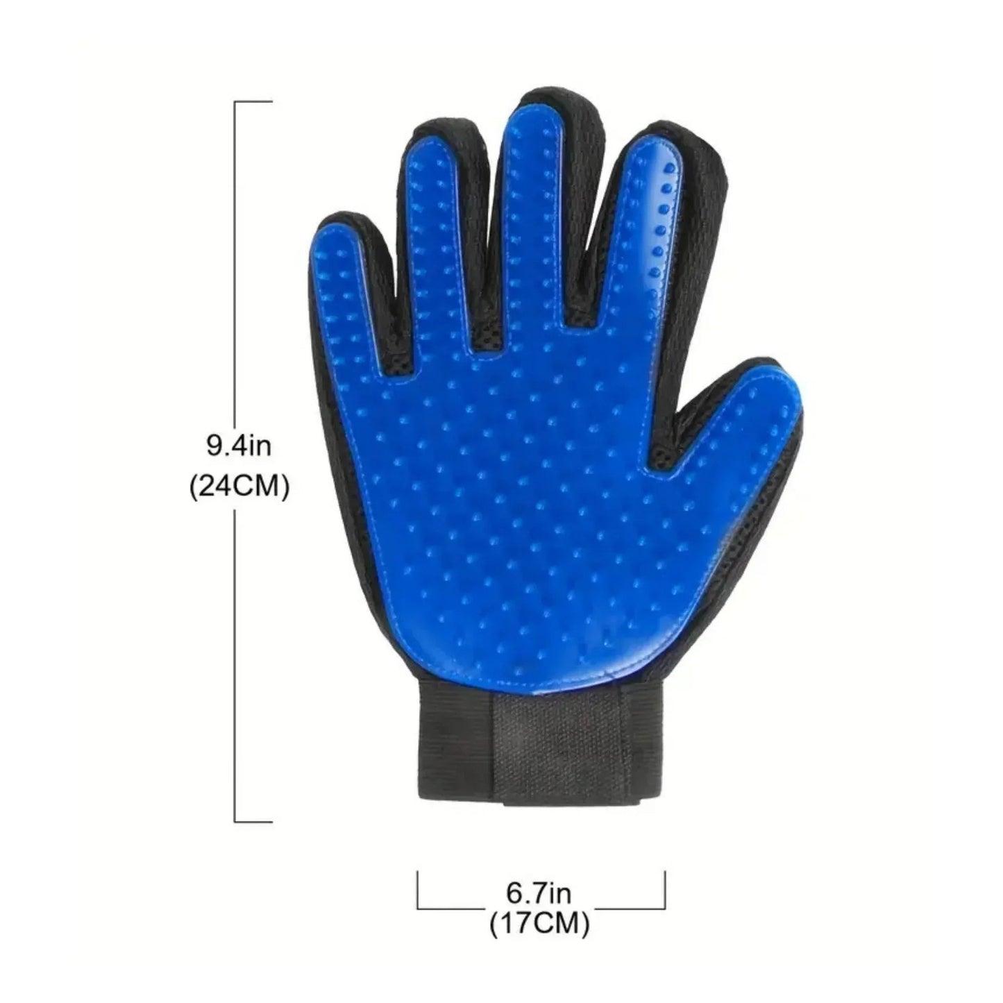 כפפות טיפוח להסרת פרווה לכלבים וחתולים זוג כפפות עם אפקט עיסוי והברשה