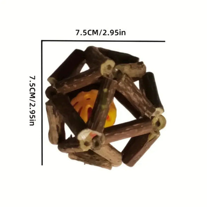 כדור צעצוע לעיסה עם פעמון לחתולים