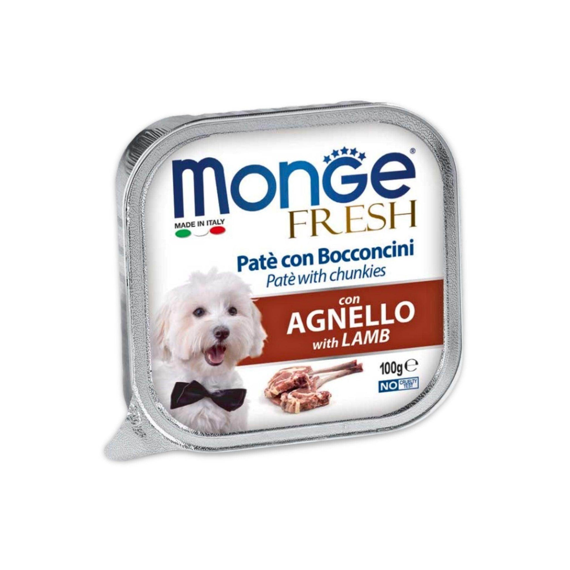 MONGE מעדן לכלבים מונג' פרש פטה כבש 100 גרם - PetCart