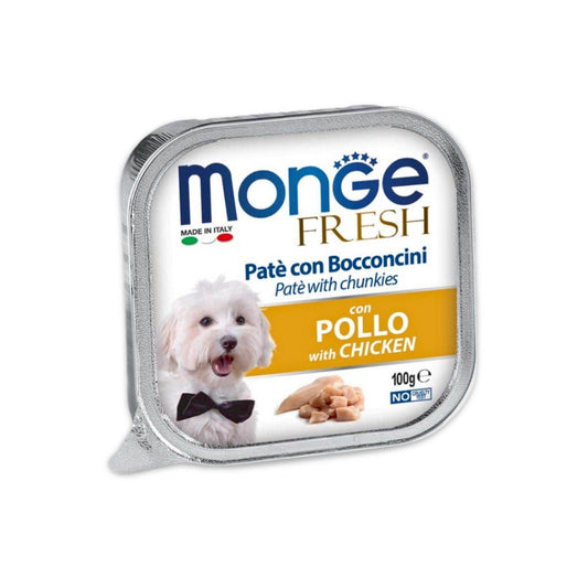 MONGE מעדן לכלבים מונג' פרש פטה עוף 100 גרם - PetCart
