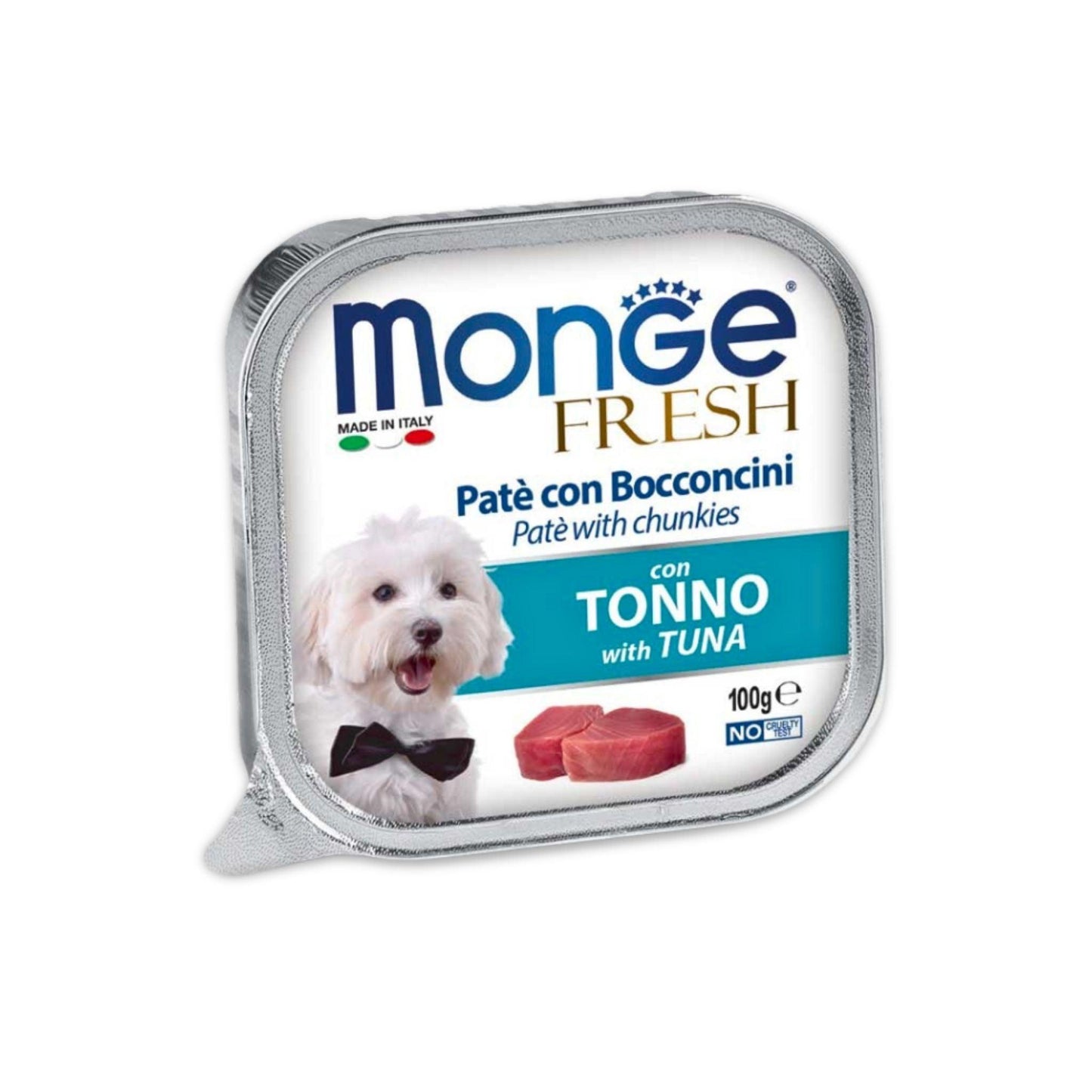 MONGE - מעדן לכלבים מונג' פרש פטה טונה 100 גרם