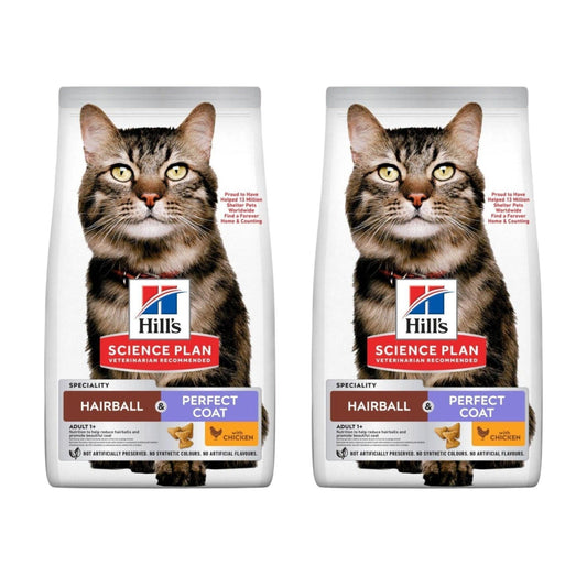 HILLS - הילס היירבול לחתול בוגר עוף 3 ק"ג מבצע 2 שקים רק ב-₪305